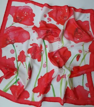 Pañuelo amapolas