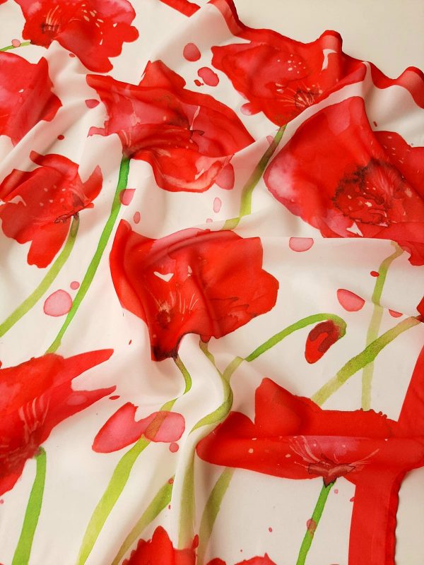 Pañuelo amapolas