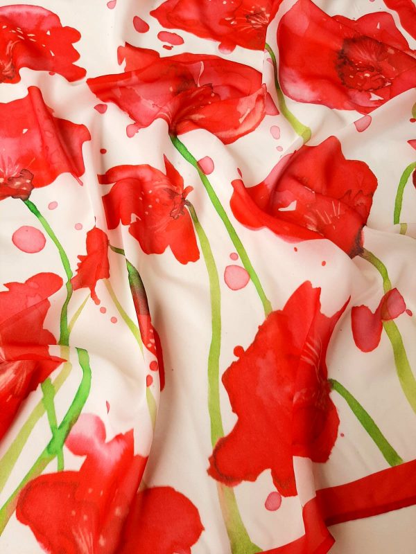Pañuelo amapolas