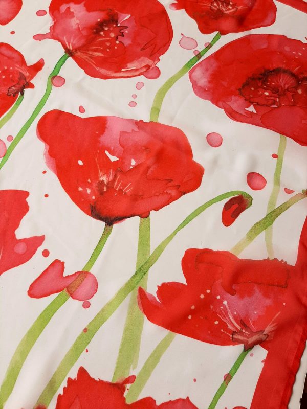 Pañuelo amapolas