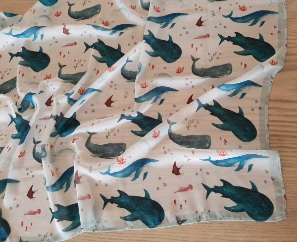 Pañuelo ballenas